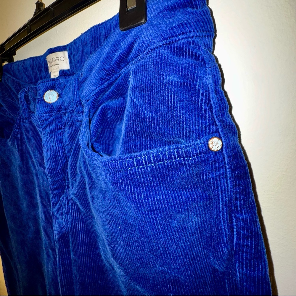 Pilcro Royal Blue Corduroy Straight Leg Jeans - Picture 5 of 10